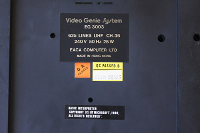 Eaca Video Genie System EG3003