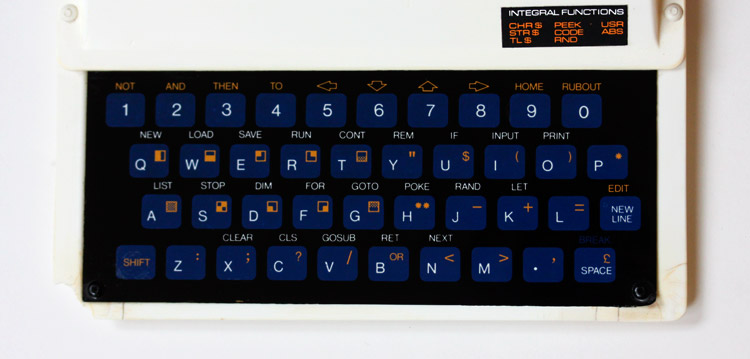 Sinclair ZX80 Tastatur