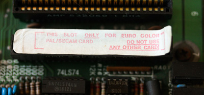 Apple II Europlus, Apple ][ Europlus PAL COLOR CARD