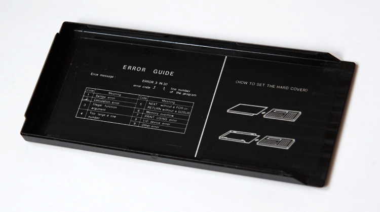 Sharp PC-1401 Error Guide